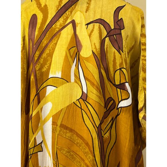 Erika Brooke gold/brown kaftan, statement, global artisan, ethnic, bohemian - Picture 7 of 9